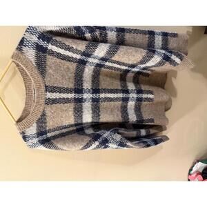 Vince Camuto Women's Plaid Knit Sweater Size Large